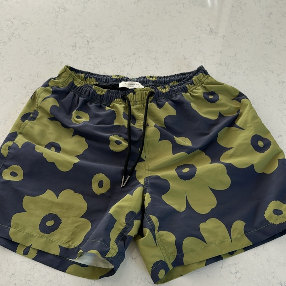 Thinking Mu Floral Swim Shorts